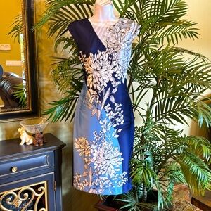 Vince Camuto Floral Sheath Dress, Size 6
